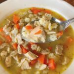 bowl of homemade chicken noodle soup
