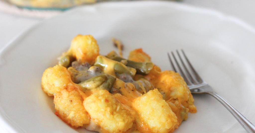 Classic Cheesy Tater Tot Casserole