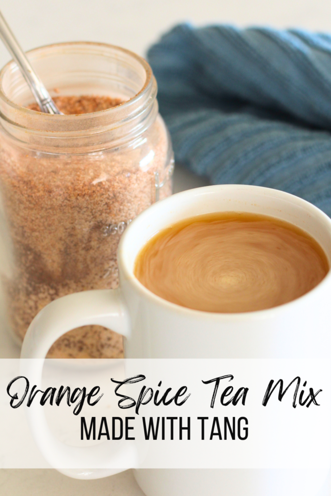Homemade Instant Orange Spice Tea Recipe with Tang #tea #tang #mix #instant #christmas #drink #recipe #tang #lemonade #time #mamamakesiteasy #coldweatherdrinks #hot Spice Tea Recipe with Tang